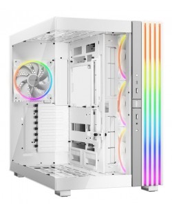 be quiet! Light Base 900 FX Blanc | Boîtier PC ARGB vitré, Mini ITX / Micro ATX / ATX / E-ATX / XL-ATX, 4 ventilateurs Light W