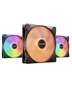 be quiet! Light Wings LX 140 mm PWM | Ventilateur PC ARGB, Pack de 3