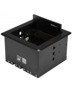 StarTech.com Boîte de gestion de câbles pour table de conférence - Boîtier de rangement de câbles audio/vidéo