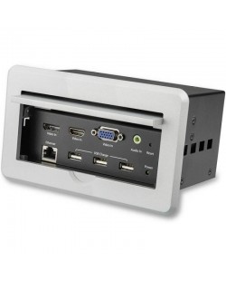 StarTech.com Boîtier de connexion pour table de réunion avec entrées DisplayPort, HDMI et VGA