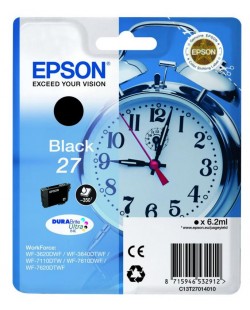 Epson Alarm clock Singlepack Black 27 DURABrite Ultra Ink