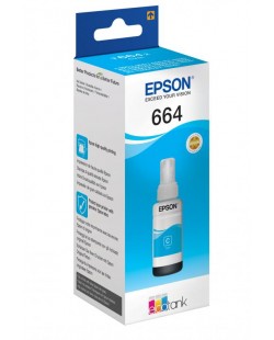 Epson 664 Ecotank Cyan ink bottle