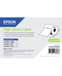 Epson High Gloss Label - Continuous Roll: 102mm x 33m