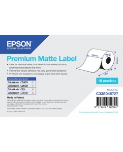 Epson Premium Matte Label - Continuous Roll: 105mm x 35m
