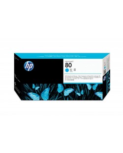 HP 80 tête d'impression cyan et dispositif de nettoyage