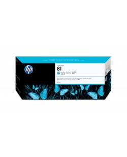 HP 81 cartouche d'encre teintée DesignJet cyan clair, 680 ml