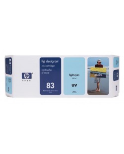 HP Cartouche d'encre cyan clair UV 83 (680 ml) tête d’impression A jet d'encre thermique