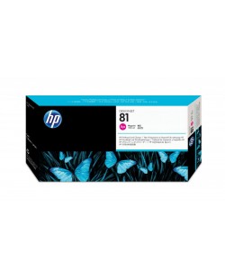 HP 81 tête d'impression encre teintée magenta et dispositif de nettoyage de tête d'impression DesignJet