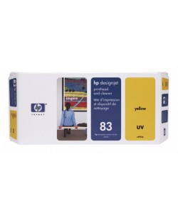 HP 83 tête d'impression UV et dispositif de nettoyage de tête d'impression DesignJet jaune