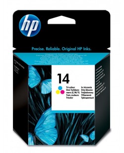 HP 14 cartouche d'encre 1 pièce(s) Original Cyan, Magenta, Jaune