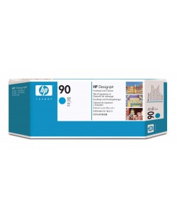 HP 90 tête d'impression Cyan DesignJet et dispositif de nettoyage