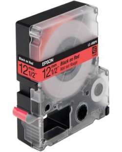 Epson LC-4RBP9 - Couleur Pastel - Noir sur Rouge - 12mmx9m - LW-300/400/400VP/700/900P