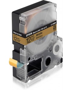 Epson LC-4KBM9 - Métallisé - Noir sur Or - 12mmx9m - LW-300/400/400VP/700/900P