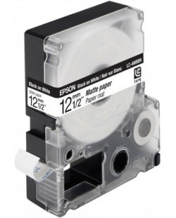 Epson LC-4WBB9 - Papier Mat - Noir sur Blanc - 12mmx9m - LW-300/400/400VP/700/900P