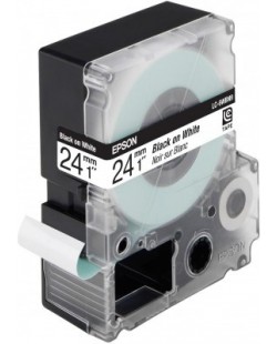 Epson LC-6WBN9 - Standard - Noir sur Blanc - 24mmx9m - LW-700/900P