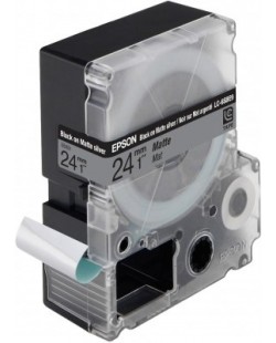 Epson LC-6SBE9 - Mat - Noir sur Argent Mat - 24mmx9m - LW-700/900P