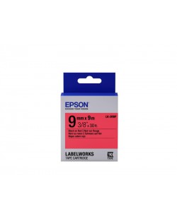 Epson LK-3RBP - Couleur Pastel - Noir sur Rouge - 9mmx9m