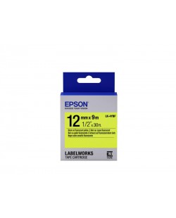 Epson LK-4YBF - Fluorescent - Noir sur Jaune - 12mmx9m