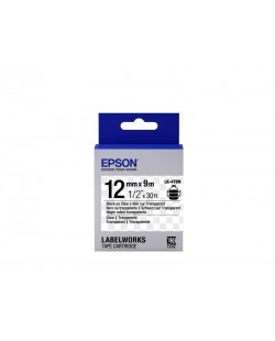 Epson LK-4TBN - Transparent - Noir sur Transparent - 12mmx9m