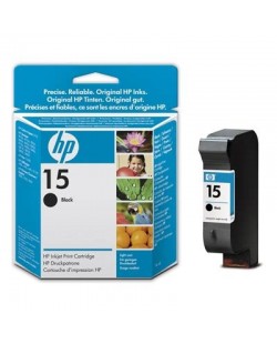HP 15 Light-use Black Inkjet Print Cartridge cartouche d'encre 1 pièce(s) Original Rendement standard Noir