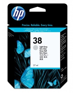 HP 38 cartouche d'encre 1 pièce(s) Original Rendement standard Gris clair