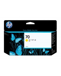 HP 70 cartouche d'encre DesignJet jaune, 130 ml
