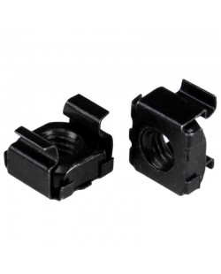 StarTech.com Lot de 50 Écrous Cage M6 à Trous Carrés et Outil d'Installation pour Baies de Serveurs, Armoires et Boîtiers de