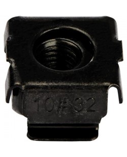 StarTech.com Lot de 50 Écrous Cage à Trou Carré 10-32 et Outil d'Installation pour Baies de Serveurs, Armoires et Boîtiers d