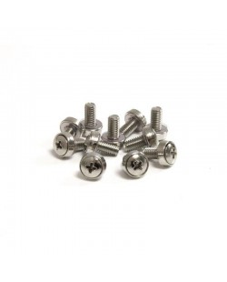 StarTech.com Lot de 50 Vis M6 de 12mm, Vis de Fixation pour Baies de Serveurs 19" ou 10", Armoires et Boîtiers, Argent - TAA