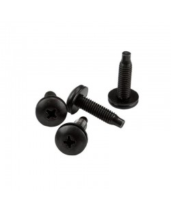 StarTech.com Lot de 50 Vis 10-32 de 19mm, Vis de Fixation pour Baies de Serveurs de 19" ou 10", Armoires et Boîtiers, Noir - TA