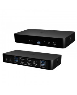 i-tec CAINTGDUAL4KDOCPDIT station d'accueil Avec fil USB 3.2 Gen 1 (3.1 Gen 1) Type-C Noir