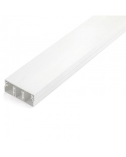 StarTech.com Chemin de Câbles PVC Robuste avec Couvercle Amovible, 50mm W x 20mm H - Longueur 2m - Passe Câbles Réseau à 3 C