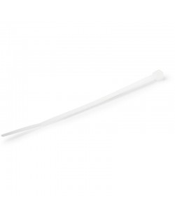 StarTech.com Colliers de Serrage 10 cm Blancs - Largeur 2 mm - Diam. faisceau 22 mm - Résistance traction 8 kg - Fermeture glis