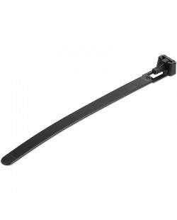 StarTech.com Colliers de Serrage Réutilisables 12 cm Noirs - Largeur 7 mm - Diam. faisceau 30 mm - Résistance traction 22 kg -