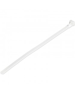StarTech.com Colliers de Serrage Réutilisables 20 cm Blancs - Largeur 7 mm - Diam. faisceau 50 mm - Résistance traction 22 kg