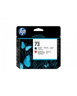 HP 73 tête d'impression DesignJet noir mat et rouge chromatique