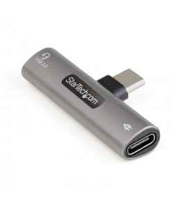 StarTech.com Adaptateur USB-C Audio & Chargeur - Convertisseur Audio Port USB-C Casque/Écouteurs - 60W USB Type-C Power Deliver