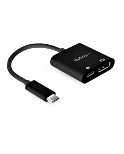 StarTech.com Adaptateur USB-C vers DisplayPort avec Power Delivery - Convertisseur Vidéo 8K 60Hz /4K 120Hz USB Type C vers DP 1