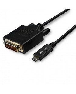 StarTech.com Câble USB-C vers DVI de 3m - Adaptateur Vidéo 1080p (Single Link) USB Type-C (DP Alt Mode HBR2) vers DVI-Digital
