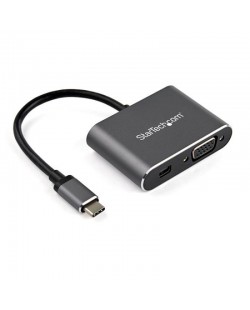 StarTech.com Adaptateur multiport USB-C vers Mini DisplayPort ou VGA - Adaptateur vidéo 2-en-1 - 4K 60 Hz