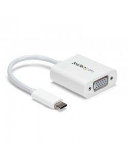 StarTech.com Adaptateur vidéo USB-C vers VGA - M/F - 1920x1200 / 1080p - Blanc