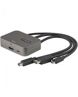 StarTech.com Adaptateur MultiPorts 3-en-1 vers HDMI - Convertisseur USB-C 4K 60Hz, HDMI ou Mini DisplayPort vers HDMI pour Salle
