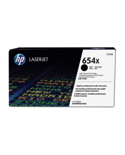 HP 654X toner noir grande capacité LaserJet authentique avec toner ColorSphere
