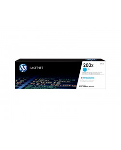 HP 203X cartouche de toner LaserJet grande capacité cyan authentique