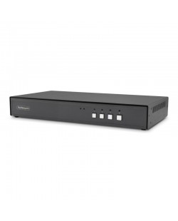StarTech.com Switch KVM Sécurisé à 4 Ports, DisplayPort, 4K 30 Hz, KVM de Bureau NIAP 4.0, Boîtier Métallique, Made in USA