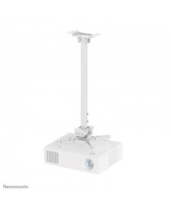 Neomounts CL25-550WH1 Support de plafond pour vidéoprojecteur - h74.5-114.5 cm - installation facile - orientable