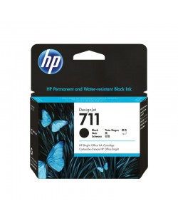 HP 711 cartouche d'encre DesignJet noir, 80 ml