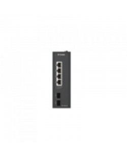 D-Link DIS-100G-06 commutateur réseau Non-géré L2 Gigabit Ethernet (10/100/1000) DIN rail Noir