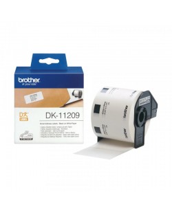 Brother DK-11209 ruban d'étiquette Noir sur blanc