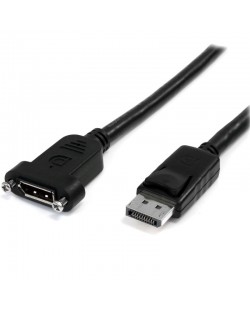 StarTech.com Câble DisplayPort à Montage sur Panneau 1m - 4K x 2K - Câble d'Extension DP 1.2 M/F - Câble d'Extension Vidéo